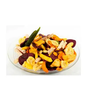 Low Fat and Crispy Mixed Fruit Chips - Global gap mix dry vegetables and fruits high quality FREE TAX FROM VIETNAM to EU Korea