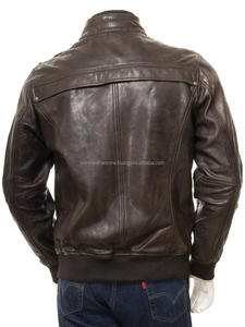 Chaqueta Bomber de cuero para hombre, venta al por mayor, nuevo aspecto, 2019 - Product Image 2