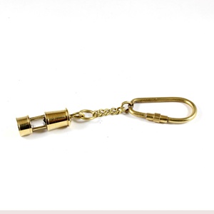 Petite lampe à huile nautique en laiton porte-clés anneau métal matériel promotionnel mousqueton porte-clés - Product Image 2