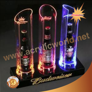 Étagère à liqueur éclairée led acrylique bar porte-bouteilles de vin affichage de vin acrylique - Product Image 1