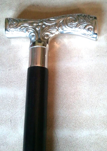 Bastón de madera decorativo pulido hecho a mano con mango Derby de latón-Bastones de senderismo de estilo náutico para regalos de negocios - Product Image 2