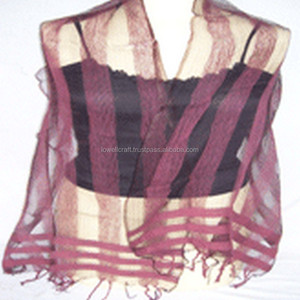 Plain stripe transparent <b>silk</b> <b>square</b> <b>scarf</b> small <b>silk</b> <b>scarf</b> bag - Product Image 1