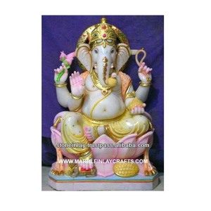 Superior Quality Ganesh Statue From Marble - Product Image 1