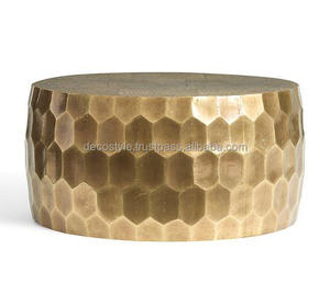 Mesa de centro de Peine de miel de latón Muebles de sala de estar elegantes para uso doméstico - Product Image 1