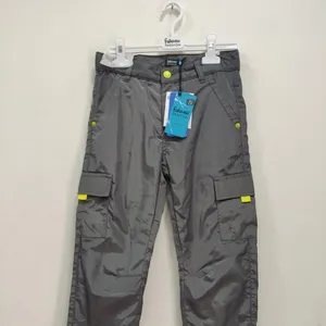 Vêtements en surplus, étiquettes de marque originales, pantalons de survêtement décontractés en tissu Oxford vintage lavé pour garçons - Product Image 1