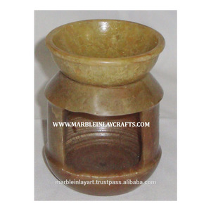 Quemadores de Aceite Aromático de Piedra de Savia, Lámpara Tallada - Product Image 1
