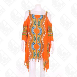 Thailand Dashiki เสื้อฮิปปี้วินเทจเปิดไหล่ดีไซน์ใหม่แอฟริกันสำหรับผู้หญิง - Product Image 1