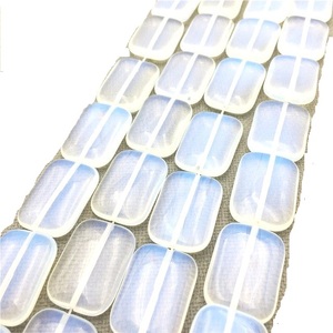 High quality Rectangle Beads opalite <b>crystal</b> bead <b>crystal</b> women necklace jewellery square gemstone bead Jewelry Making suppler - Product Image 1