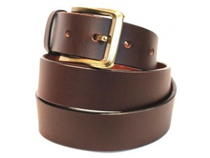 Ceinture en cuir véritable pour hommes avec boucle mate simple Style élégant Utilisation quotidienne Parfaite pour les vêtements décontractés ou de bureau - Product Image 2