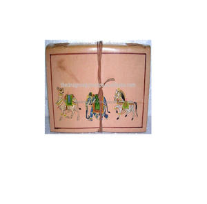 Wholesale Genuine hand painted strap closure leather diary - Product Image 1