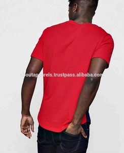 เสื้อยืดพอดีตัวของผู้ชายใหม่เสื้อยืดฮิปฮอปฮิปสเตอร์ติดกระดุมแขนสั้นแห้งเร็วระบายอากาศผ้าฝ้าย100% สีฟ้าไม้ไผ่ - Product Image 3