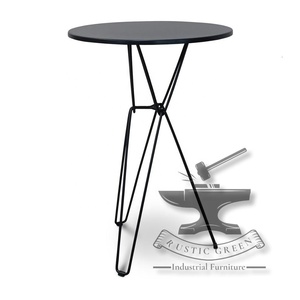 โต๊ะบาร์อเนกประสงค์ทำจากโลหะสีดำแนวอุตสาหกรรมสไตล์วินเทจสำหรับห้องครัวโรงเรียนร้านอาหารห้องนั่งเล่นโรงแรมรับประทานอาหารใช้ในโรงพยาบาล - Product Image 6