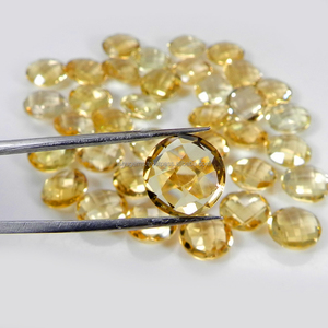 Quartz Jaune Naturel Qualité AA Coupe Briolette Ronde 10mm 3.25Cts Vente en Gros Fabricant - Product Image 3