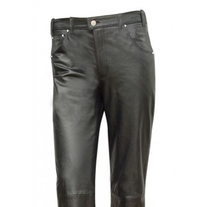 Los hombres pantalón de cuero negro Nuevo genuino ovejas cuero de Napa pent - Product Image 4