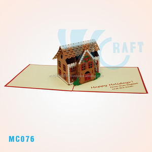 การ์ดอวยพรป๊อปอัพ3D บ้านนอลการ์ด3D แฮนด์เมดเวียดนาม/การ์ดแฮนด์เมด - Product Image 1
