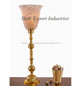 Gold Wedding Crystal Table centerpiece