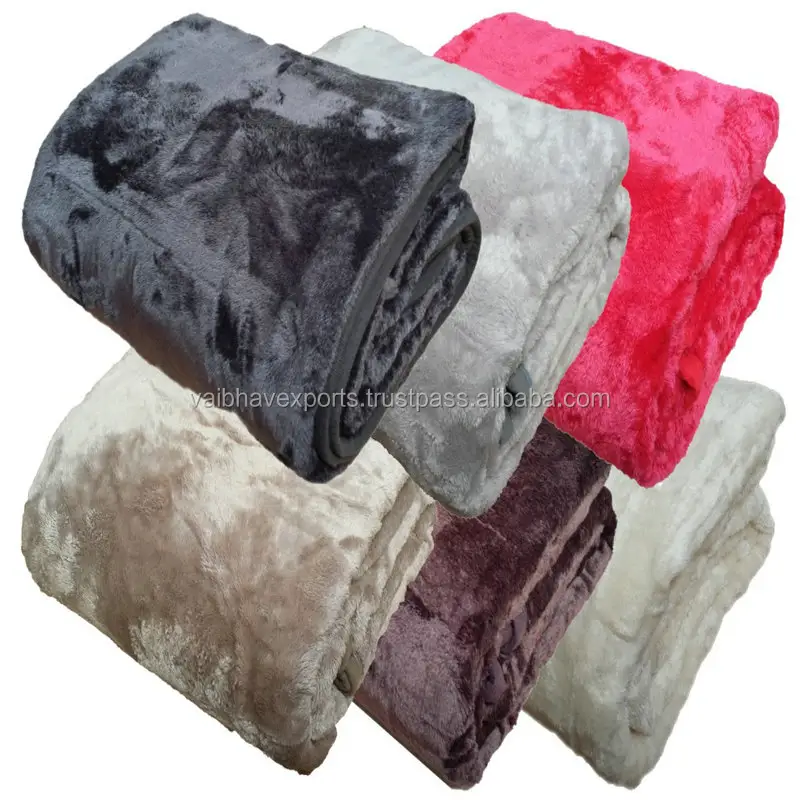 Eco Friendly Coral Fleece Blanket Fleece Throw Blanket disponível em Twin, Full, King Sizes