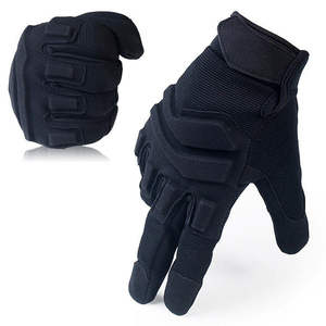 ถุงมือยุทธวิธีสีดำประสิทธิภาพสูงพร้อมสนับมือแบบแข็งวัสดุไมโครไฟเบอร์ระบายอากาศ - Product Image 5