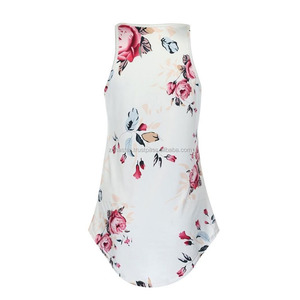 เสื้อกล้ามแขนกุดพิมพ์ลายดอกไม้โลโก้ที่กำหนดเองสำหรับผู้หญิงลูกไม้สวมใส่สบายๆสำหรับอากาศร้อน - Product Image 6