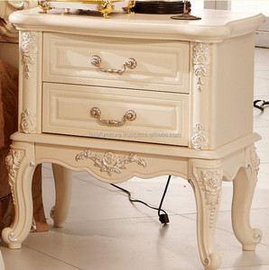 Camas talladas de madera francesa, muebles de dormitorio de estilo europeo real - Product Image 4