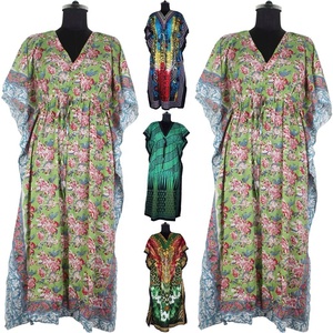 Vestido africano Dashiki para mujer, estampado de seda, Abaya, estilo caftán largo de Dubái - Product Image 2