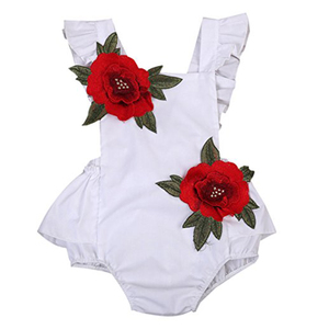 OEM Cotton Baby Girl Romper High Quality - Product Image 1
