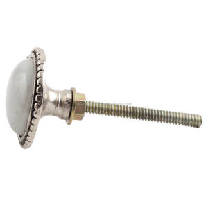 Handmade Premium Quality Grey Glass <b>Wheel</b> Floral Drawer Knobs Dresser Pulls Cabinet Door Kitchen Cupboard Handles Wholesale - Product Image 2