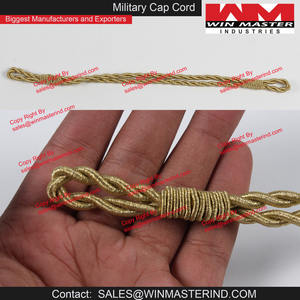 Gorra de Oficial ceremonial Correa de barbilla en relieve de nailon negro - Product Image 3