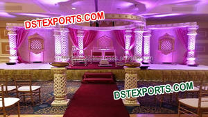 Socle d'extérieur sculpté pour mariage, 10 pièces, Style jerdha Akbar - Product Image 3