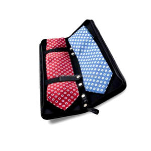 Estuche de corbata de viaje de cuero con cierre de cremallera para hombre con corbatas Nuevo diseño Estuche de corbata de viaje de cuero de grano completo - Product Image 1