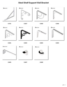 Support d'étagère murale, en acier, pour meubles, 1 pièce - Product Image 3