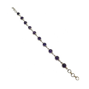 Best Quality 925 <b>Sterling</b> <b>Silver</b> <b>Bracelet</b> With Genuine Amethyst Gemstone Womens Fashion Jewelry Anniversary Gift manufacturers - Product Image 1