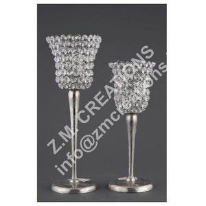 Vente chaude Tendance Cristal Thé Lumière Votive Chandelier Stand Diamant pour La Maison Salon Hôtel Pâques Saint Valentin - Product Image 1