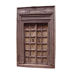 Puerta tallada a mano antigua, diseño indio - Product Image 6