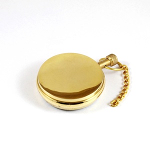 Montre de poche en laiton antique avec chaîne en alliage Souvenir classique en verre monobloc pour affichage de bureau cadeaux promotionnels SAIPW826 - Product Image 4