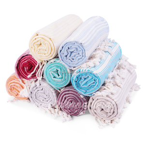 Serviettes turques Lux Herringbone Peshtemal, collection de palais de couverture en gros Pestemal Hamam - Product Image 1