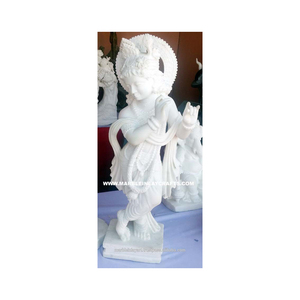 High Quality Makrana Marble Krishna Statue - Product Image 1