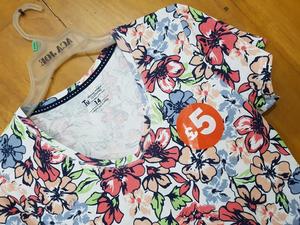 T-shirt en coton pour femmes du Bangladesh imprimé partout pour la saison du printemps pour les fêtes d'été Annuler l'expédition Lot de stock - Product Image 4