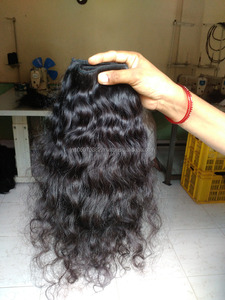 Cabello humano ondulado indio sin procesar de la mejor calidad, precios de fábrica - Product Image 4