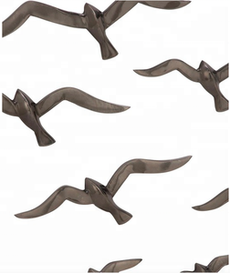 Escultura de pájaros voladores de aluminio, fundición de imitación antigua, arte de pared colgante para decoración del hogar - Product Image 4