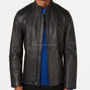 Chaqueta de bombardero de vuelo de cuero genuino de último diseño para hombres Precio al por mayor para invierno con piel de oveja - Product Image 3