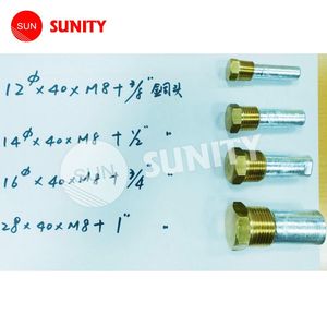 SUNITY — tige en Zinc de qualité supérieure pour bateau, 16x40mm x M8 + 3/4 pouces, avec connecteur de filetage, nouveauté - Product Image 1