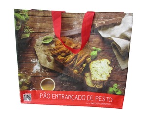 Bolsa de compras de PP tejida de Vietnam, respetuosa con el medio ambiente, CMYK, promocional, impresa para uso en supermercados - Product Image 2