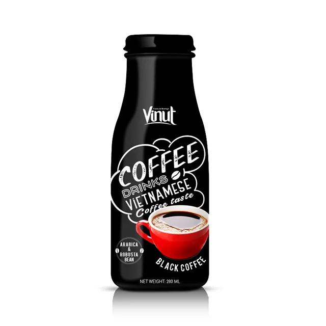 280ml Glass Bottle Black Coffee from Vietnam