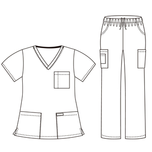 Uniformes d'infirmière en Spandex de nouveau Style d'été de haute qualité Costumes de gommage confortables à col en V conçus en soie pour les gommages hospitaliers - Product Image 3