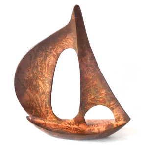 Navire en métal lourd moulé sous pression de conception antique Art déco décoratif pour la maison avec logo personnalisé Matériau PC Cadeau de voiture durable Usage domestique - Product Image 1