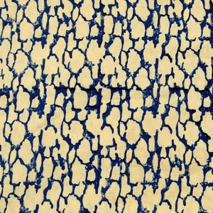 Venta al por mayor de tela de algodón indio orgánico hecho a mano bloque impreso azul índigo y marfil para niños vestidos cortinas camisas cubre bolsos - Product Image 2