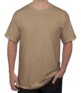 2021 Oem personnalisé haute qualité 210g col rond T-Shirt épais coton Logo impression brodé motif uni vêtements pour hommes - Product Image 1