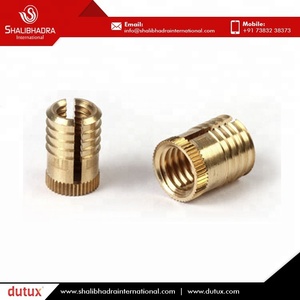 น็อตทองเหลืองแบบน็อคอินแทรก M3เกลียวเคลือบแบบเฉพาะตัวมาตรฐาน ISO ได้รับการรับรองการใช้งานในอุตสาหกรรมหนัก - Product Image 4