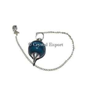 Péndulos de Cobre Estilo Feng Shui al por Mayor con Bola de Ágata y Grabado de Amor, Diseño de Piedra Semipreciosa, Arte Coleccionable - Product Image 3